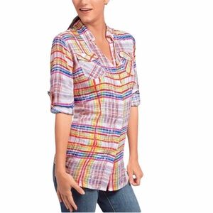 CAbi Multicolor Plaid Shirt